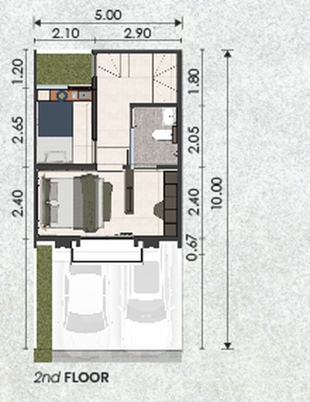 Floor Plan Lantai 2 Rumah Altair II