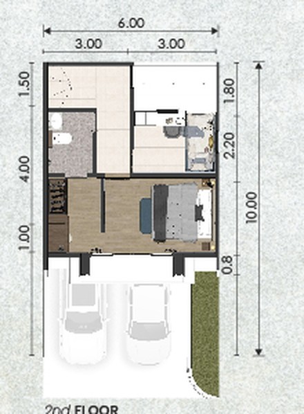 Floor Plan Lantai 2 Rumah Atria